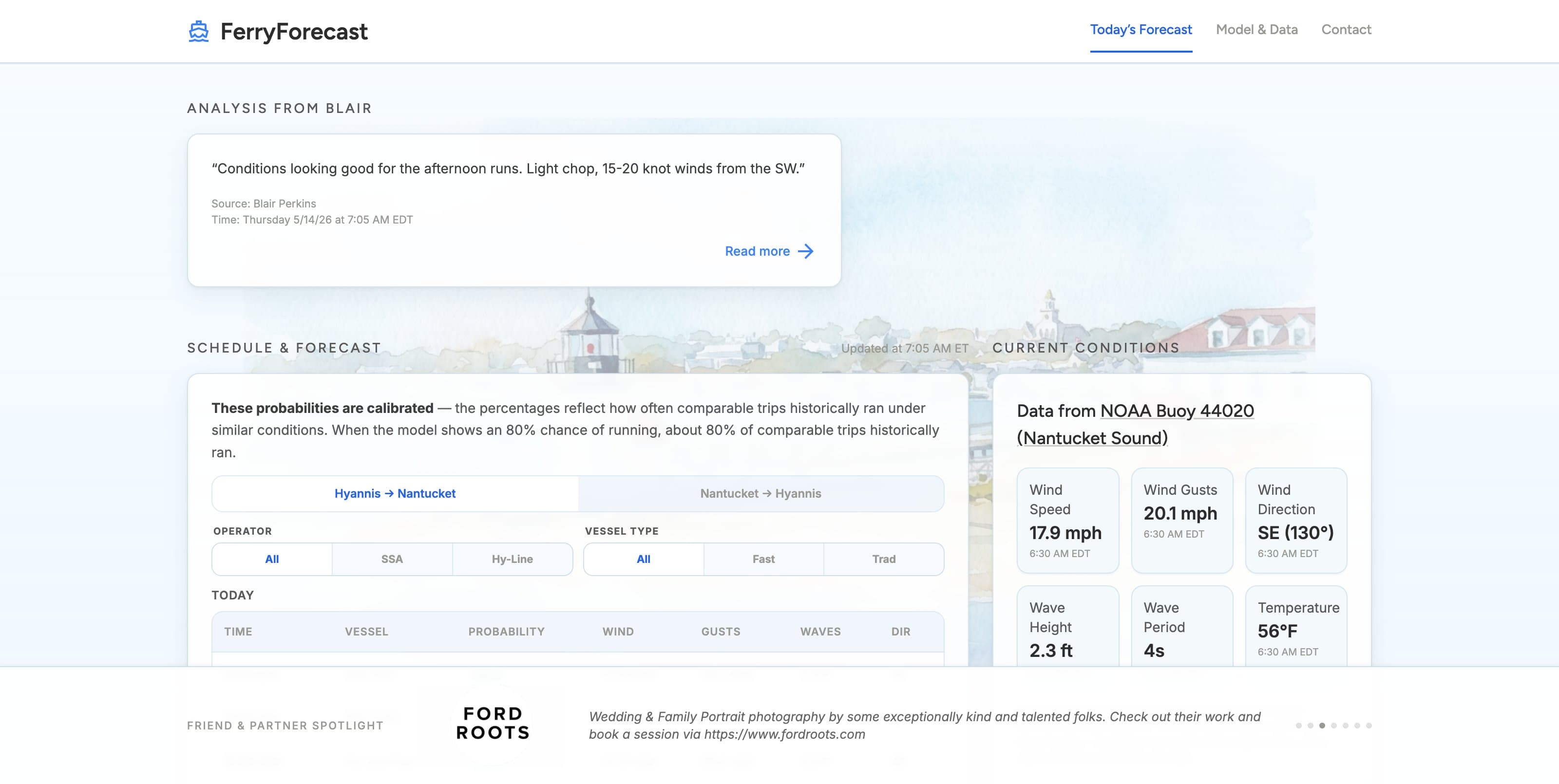 FerryForecast preview